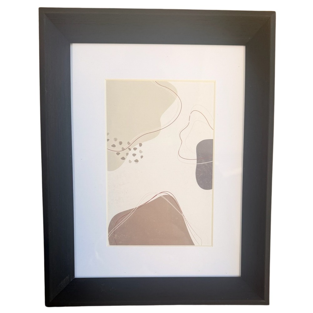 Umbra Black Wood Picture Frame with 7 Interchangeable Art Prints Modern Decor